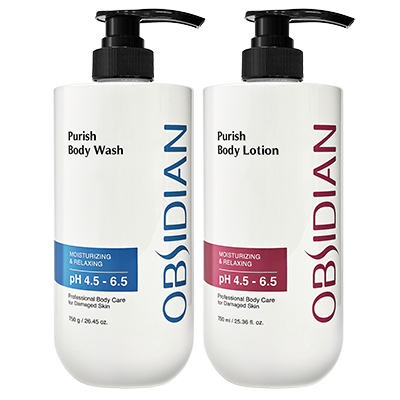 OBSIDIAN Professional Purish Body Wash / OBSIDIAN Professional Purish Body Lotion